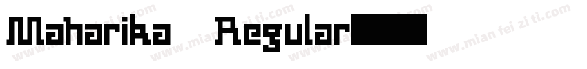 Maharika Regular字体转换